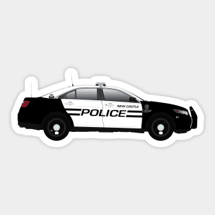 New Castle police car Sticker